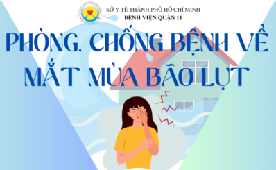 Phòng chống bệnh về mắt mùa bão lụt